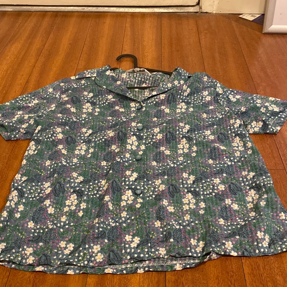 Kids Floral Buttondown Kids XL